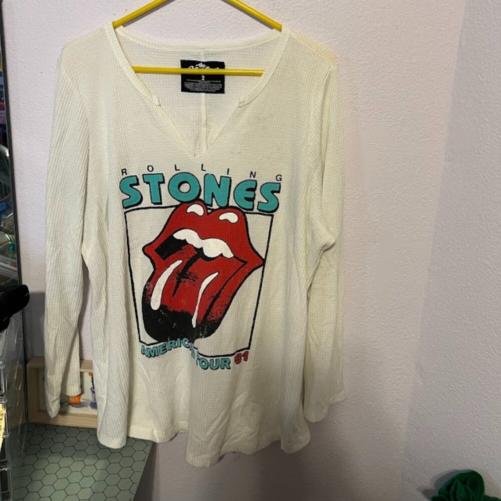 Rolling Stones 2X long sleeve thermal graphic T from Torrid